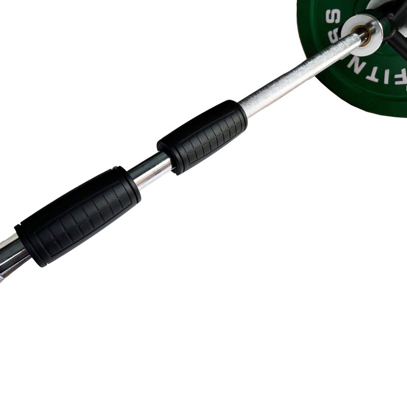 yuhqc Weight Bar Grips Fit Standard Barbell, Dumbell Handles, Thick Bar Training Adapter for Weightlifting & Cable Attachments Fitness Training Rope Grips for Body Arm Forearm Builder Strength(Black) - Image 2